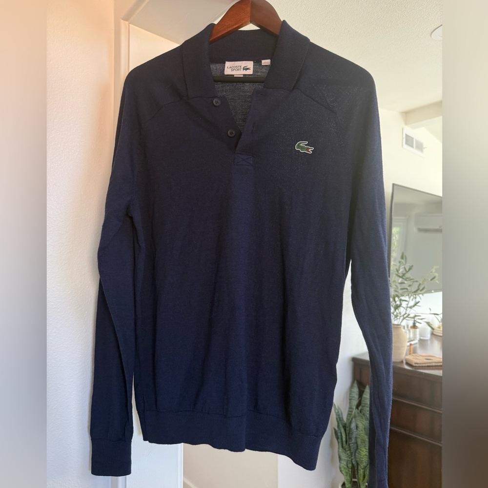 Lacoste sport long sleeve polo